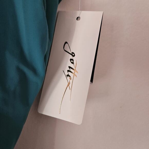 Gottex Swim Dress One Piece Size 16 New With Tags Teal Blue - Picture 4 of 7